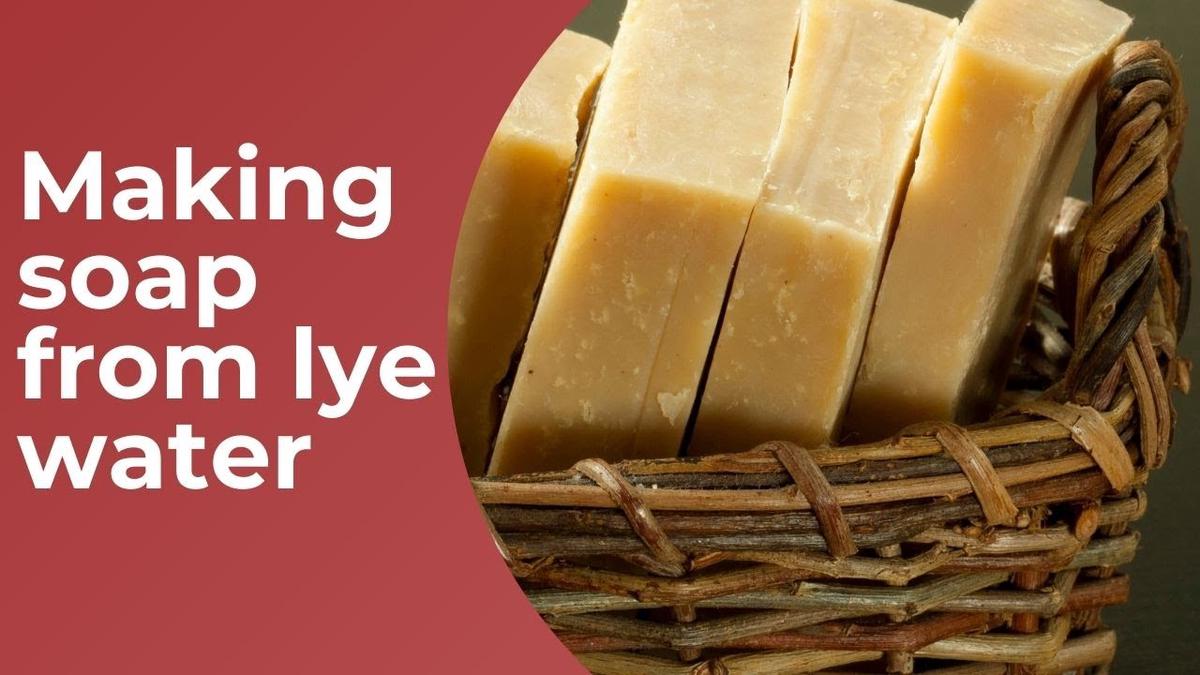 'Video thumbnail for How To Make Soap With Homemade Lye Water'