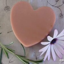 heart rose soap