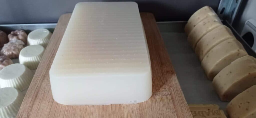 Melt and pour soap base block