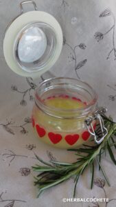 healing salve in pretty glass jar