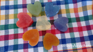 colorful clear soaps